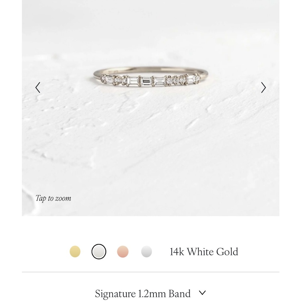 14k White Gold Diamond Ring